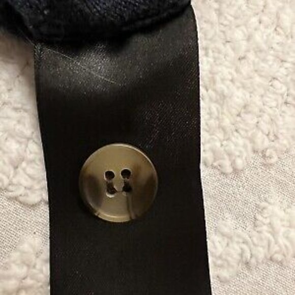 💕 3/$25 💕 H&M L.O.G.G. Linen Blend Navy Cardigan Sweater - Picture 6 of 6